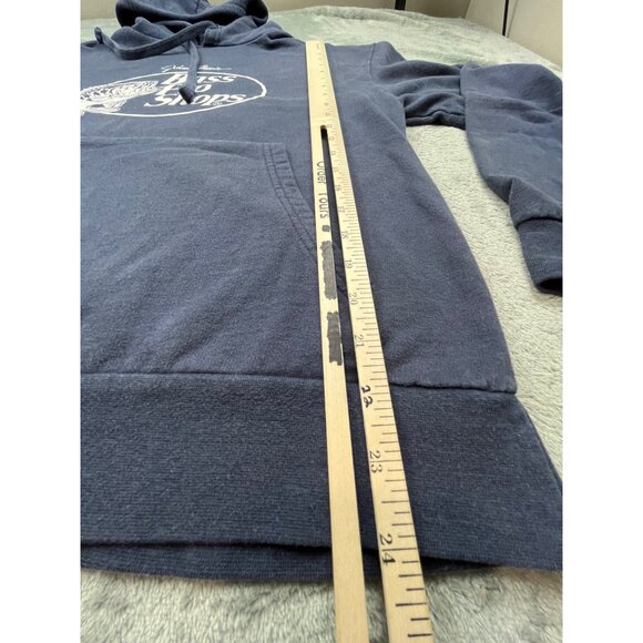 Bass Pro Shops Mens Medium Navy Blue Hoodie 6245055 Fishing Hunting Outdoor - Picture 5 of 9